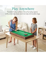 Best Choice Products 40in Tabletop Billiard Table, Pool Game Table w/ 2 Cue Sticks, Ball Set, Storage Bag