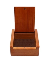 We Games Wooden Keepsake Box with Magnetic Closure, 3.5 inches