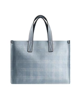 True Religion Striped Denim City Tote