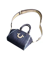 True Religion Frayed Denim Mini Satchel