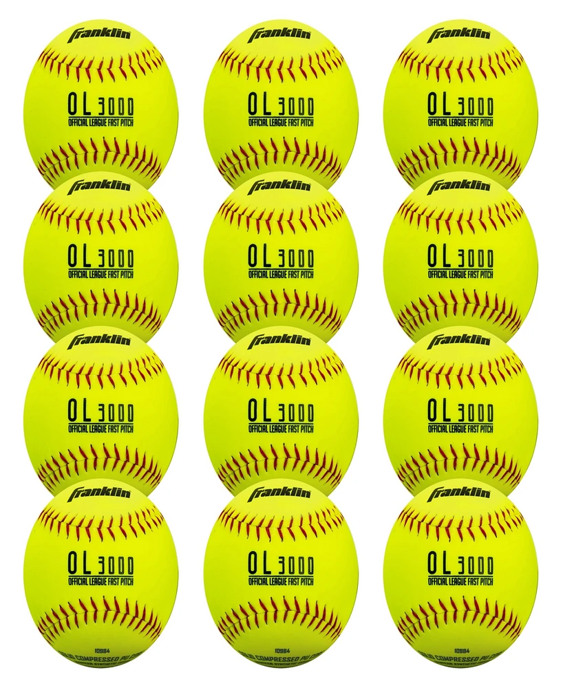 Franklin Sports 12" Fastpitch Softballs - 12 Pack