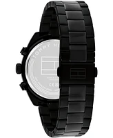 Tommy Hilfiger Men's Chronograph Black Ip Stainless Steel Bracelet Watch, 40mm
