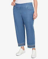 Ruby Rd. Plus Soft Beaded Embroidery Jeans