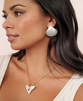 Ettika Rising Tide Mother of Pearl Stud Earrings