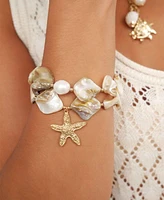 Ettika True Shell Stretch Bracelet Set