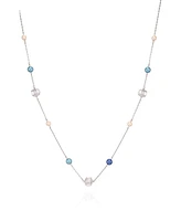 Vince Camuto Multi-Color Cultivated Pearl Bead Long Necklace