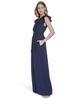 Vince Camuto Women's Sleeveless V-Neck Jumpsuit