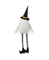 Glitzhome 65.25" Halloween Oversized Lighted Fabric Ghost Shelf Sitter