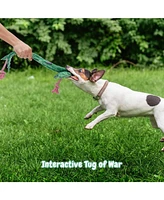 Nocciola Toad of War Dog Rope Toy,Christmas gift,Durable Rope Toy for Tug of War,Interactive Squeaky Tug Toy for Small Medium Dogs