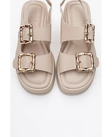Prologue Shoes Slope Double Strap Sandal (Women)