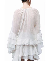 Nocturne Women's Flounce Blouse