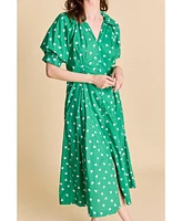 English Factory Women's Heart Printed Midi Dress
