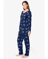 Avenue Women's Body Three-Quarter Sleeve Pajama Set