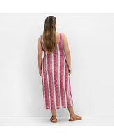 City Chic Plus Leilani Stripe Dress