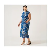 Estelle Elysium Mesh Midi Dress