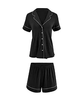 Adore Me Women's Jane Pajama Shirt & Shorts Set