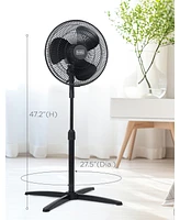 Black+Decker 16-Inch Pedestal Fan, Oscillating Fan for Home and Office