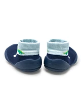 Komuello Baby Boy First Walk Sock Shoes Navy Dash