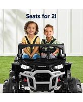 Best Choice Products Kids 24V Electric Ride-On Utv, Officially Licensed Honda Talon w/ Remote, Led Lights
