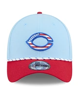 New Era Men's Light Blue/Red Cincinnati Reds 2025 Fourth of July 39THIRTY Flex Hat