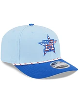 New Era Men's Light Blue/Blue Houston Astros 2025 Fourth of July 9SEVENTY Adjustable Hat