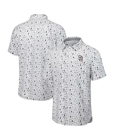Tommy Bahama Men's Gray San Diego Padres Nova Wave Riptide Rally Camp Button-Up Short Sleeve Shirt