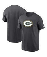 Nike Men's Anthracite Green Bay Packers Logo Essential T-Shirt