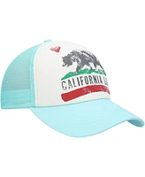 Billabong Women's White/Aqua Pitstop Trucker Snapback Hat