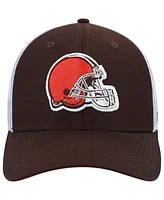 '47 Brand Big Boys and Girls Brown/White Cleveland Browns Adjustable Trucker Hat