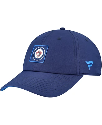 Fanatics Men's Navy Winnipeg Jets Authentic Pro Rink Adjustable Hat