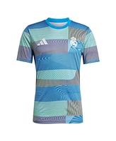 Adidas Men's Blue Real Madrid 2025/26 Aeroready Pre-Match Jersey