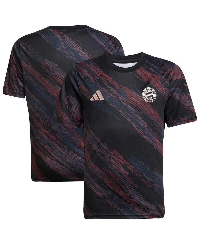 Adidas Big Boys and Girls Black Bayern Munich 2025/26 Pre-Match Jersey