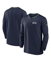 Nike Men's College Navy Seattle Seahawks Coach Half-Zip Sweatshirt