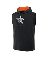 Fanatics Men's Black Houston Astros Fire Speed Sleeveless Pullover Hoodie