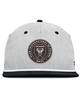 Fanatics Men's Heather Gray Inter Miami Cf Chip Golfer Snapback Hat