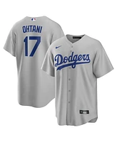 Nike Men's Shohei Ohtani Gray Los Angeles Dodgers Alternate Road Replica Jersey