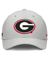 Nike Men's Gray Georgia Bulldogs Rise Practice Performance Adjustable Hat