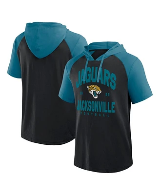 Logo Athletic Men's Black Jacksonville Jaguars Prime Hoodie T-Shirt