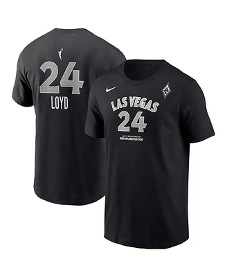 Nike Men's Jewell Loyd Black Las Vegas Aces Explorer Edition Name Number T-Shirt