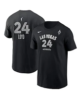 Nike Men's Jewell Loyd Black Las Vegas Aces Explorer Edition Name Number T-Shirt
