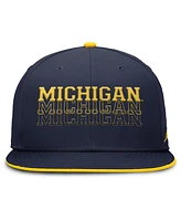 Jordan Men's Navy Michigan Wolverines True Primetime Performance Fitted Hat