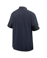 Nike Men's Navy Chicago Bears Sideline Short Sleeve Quarter-Zip Performance Coach Jacket