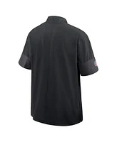 Nike Men's Black Cincinnati Bengals Sideline Short Sleeve Quarter-Zip Performance Coach Jacket