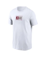 Nike Men's White Alabama Crimson Tide Campus Logo Swoosh T-Shirt