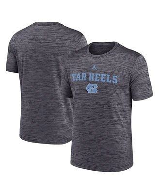 Jordan Men's Black North Carolina Tar Heels 2025 Sideline Velocity Performance T-Shirt
