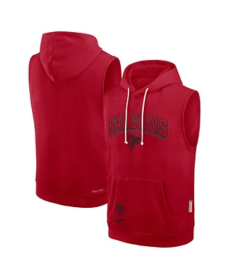 Nike Men's Red Atlanta Falcons Sideline Performance Sleeveless Pullover Hoodie