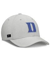 Nike Men's Gray Duke Blue Devils Rise Practice Performance Adjustable Hat