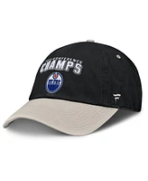 Fanatics Men's Black/Gray Edmonton Oilers 2025 Western Conference Champions Adjustable Hat