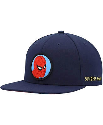 Marvel Big Boys and Girls Navy Spiderman Comic Snapback Hat