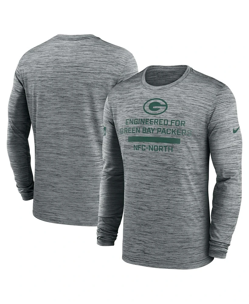 Nike Men's Green Bay Packers Sideline Velocity Performance Long Sleeve T-Shirt